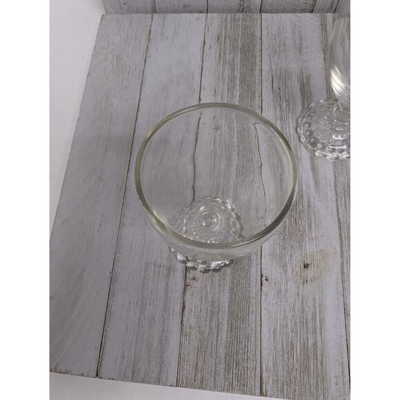 Anchor Hocking Bubble Foot Cordial Juice Glasses 4 1/2" Stemmed Set of 3 - Picture 3 of 4